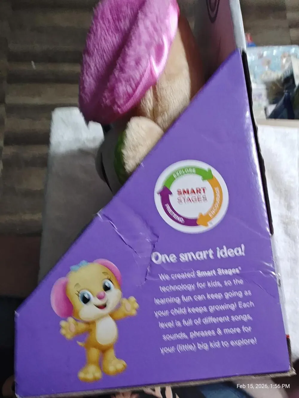 New  Laugh & Learn Smart Stages “Sis” Toddler Learning Plush 6-36 M